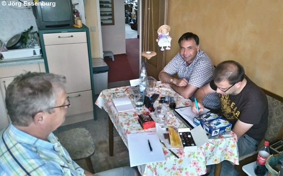 Die Planungsrunde zu Gast bei Frank.