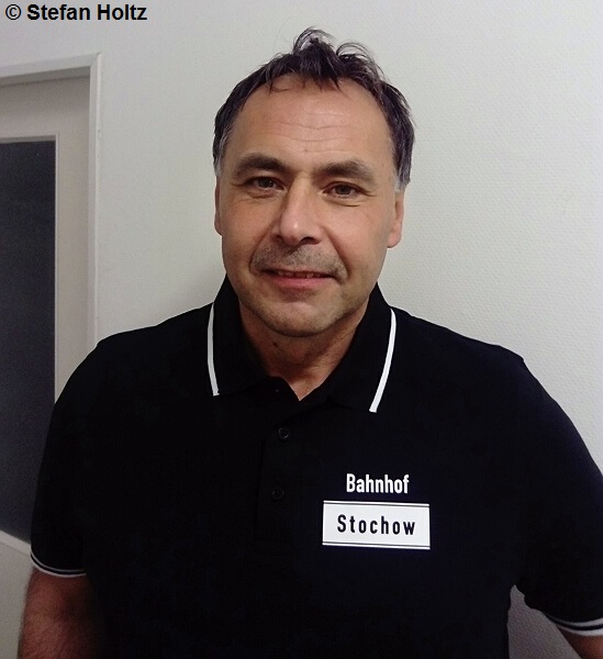 Holger im neuen Polo-Shirt.