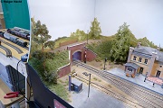 Details auf der 6. Internationalen Modellbahnausstellung im FEZ in Berlin-Wuhlheide: Einfahrt in den Hintergrund