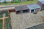 Details auf der 6. Internationalen Modellbahnausstellung im FEZ in Berlin-Wuhlheide: Hinterhof