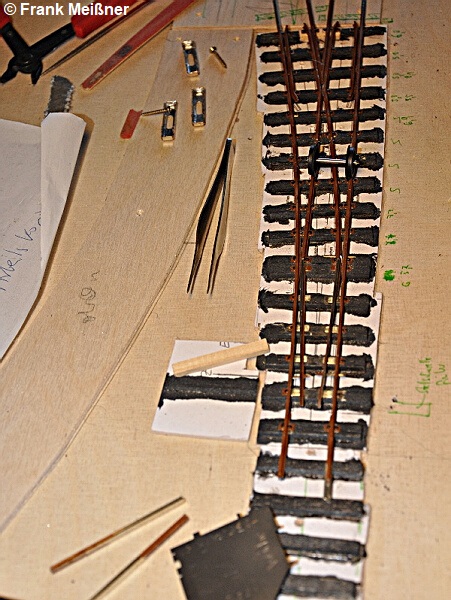 Die Weiche ist im Wesentlichen fertig.