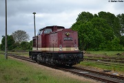 Die Lok beim Umfahren in Karow (Mecklenburg)