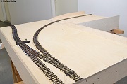 Die fertig verlegten Gleise 