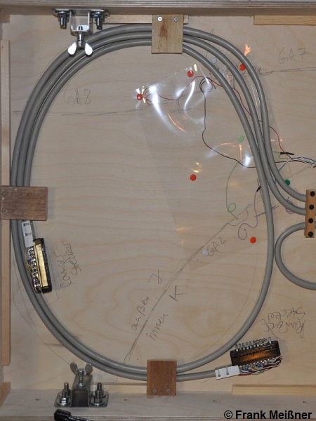 Transportsicherung für die Kabel