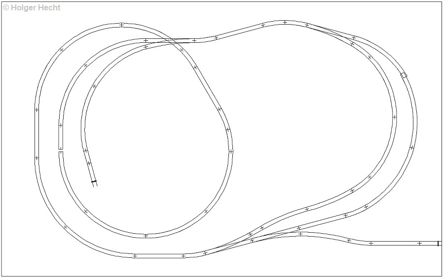 Gleisplan Bahnhof Niederrauna