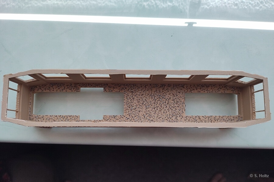 3D gedrucktes Gehäuse für Triebwagen