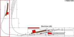 N&auml;chste Ausbaustufe. Die rot markierten Teile sind jetzt im Bau.