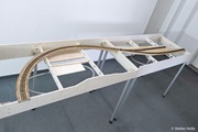 Module mit Gleisen und Verdrahtung